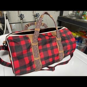 Small Buffalo plaid Kavu duffel bag